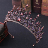 Vintage Baroque Crystal Tiara Bride Headpiece Wedding Hair Jewelry