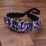 Royal Crystal Bride Headband Rhinestone Hairband Wedding Hair Jewelry