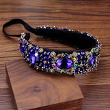 Royal Crystal Bride Headband Rhinestone Hairband Wedding Hair Jewelry
