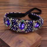 Royal Crystal Bride Headband Rhinestone Hairband Wedding Hair Jewelry