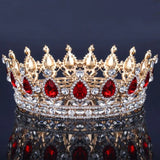 Vintage Baroque Queen King Tiara Crown Headdress