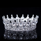 Vintage Baroque Queen King Tiara Crown Headdress