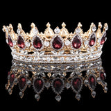 Vintage Baroque Queen King Tiara Crown Headdress