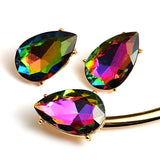 Boho Baroque Rhinestone Pendant Choker Collar Necklaces Set For Women