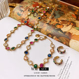 Vintage Baroque Style Collar Chain Necklace