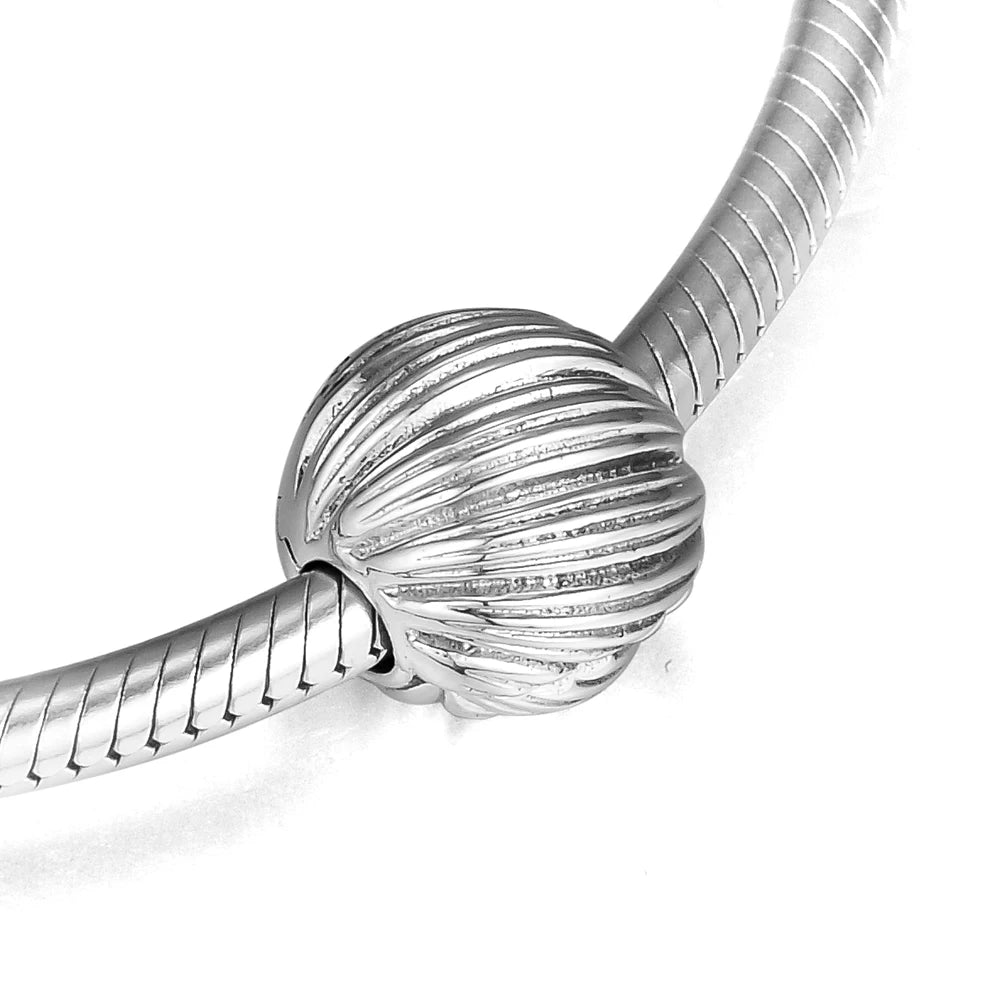 Vintage Clip Charms Silver 925 European Bracelet DIY Beads