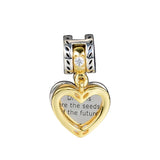 Vintage Beads Seeds of the Future Dangle Charms 925 Silver