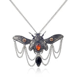 Vintage Beetle Pendant Steampunk Necklace