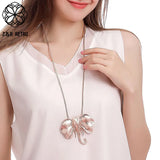 Vintage Elephant Long Chains Necklace Goth Jewelry for Women