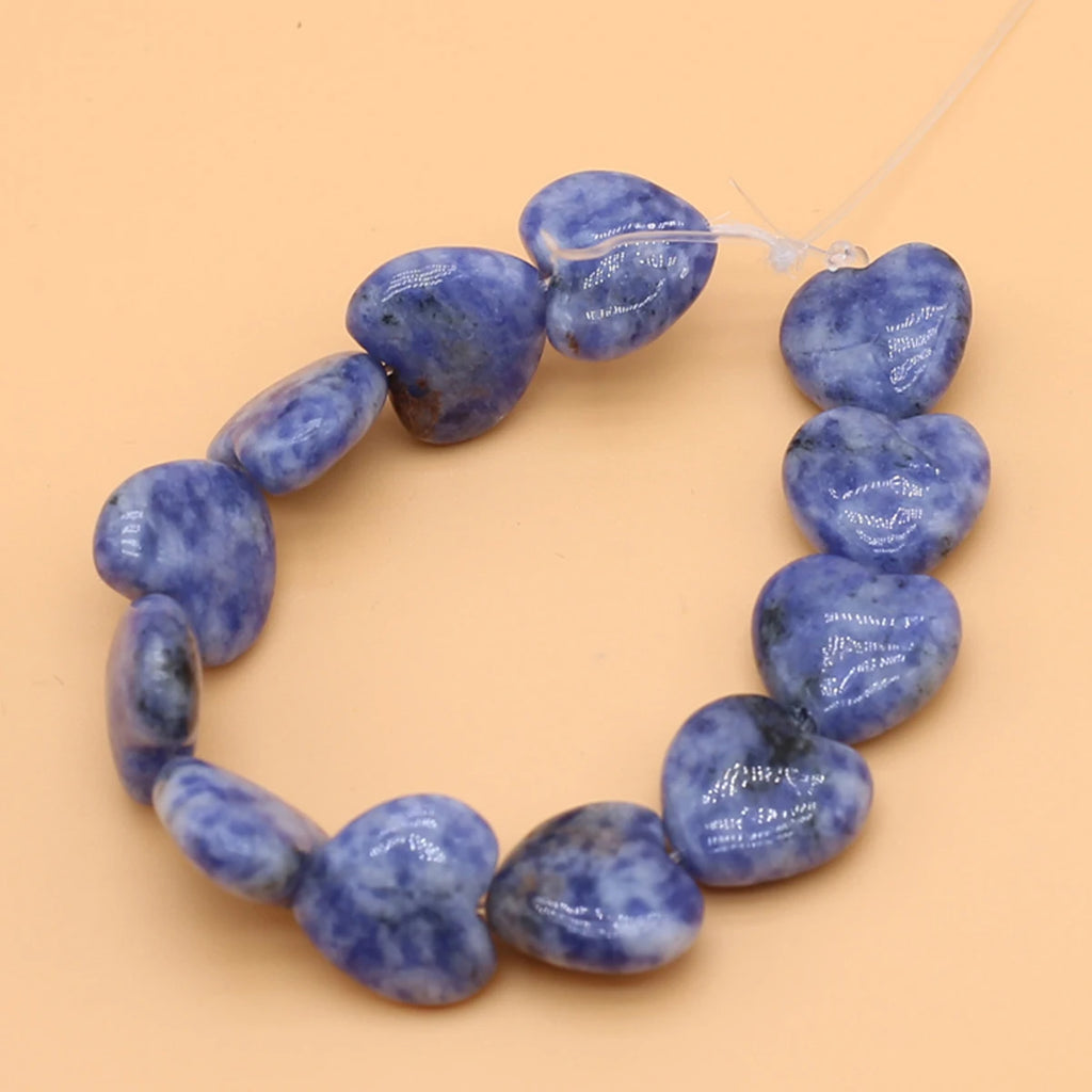 Vintage Agate Heart Pendant Necklace Women Punk Hip Hop Bracelet Bead Chain Jewe