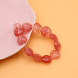 Vintage Agate Heart Pendant Necklace Women Punk Hip Hop Bracelet Bead Chain Jewe