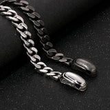 Vintage Bracelet Lock High Stainless Steel Men's Punk Boiled Smooth Link Chain