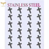 Vintage Cross Earrings Christian Jewelry Stainless Steel Stud