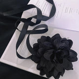 Vintage Flower Choker Necklace Gothic Dark Girl Collar Necklace