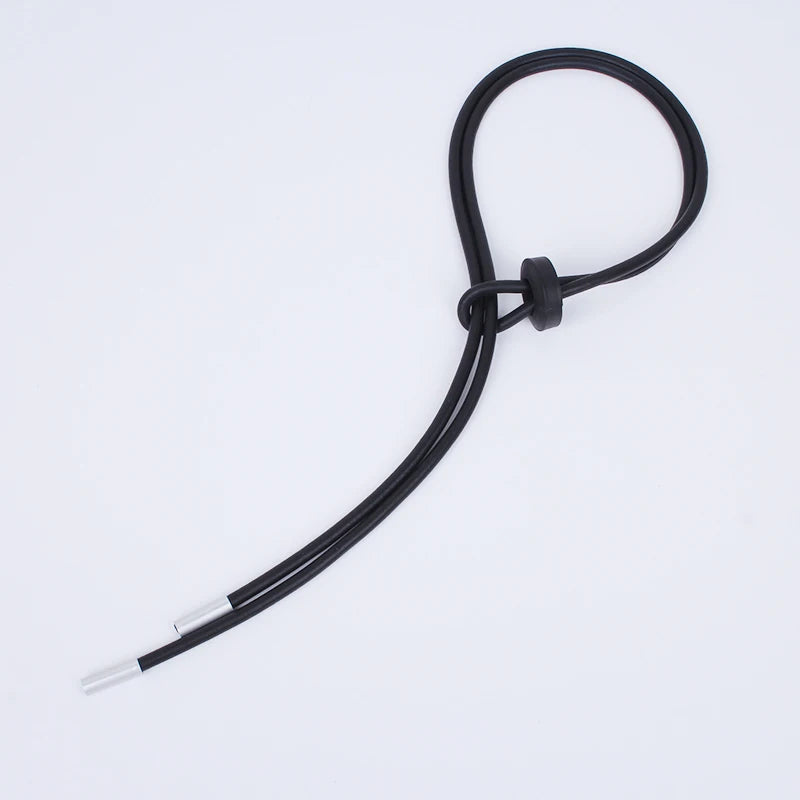 Vintage Long Rubber Necklace Current Adjustable Women Statement Necklace