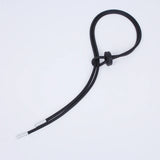 Vintage Long Rubber Necklace Current Adjustable Women Statement Necklace