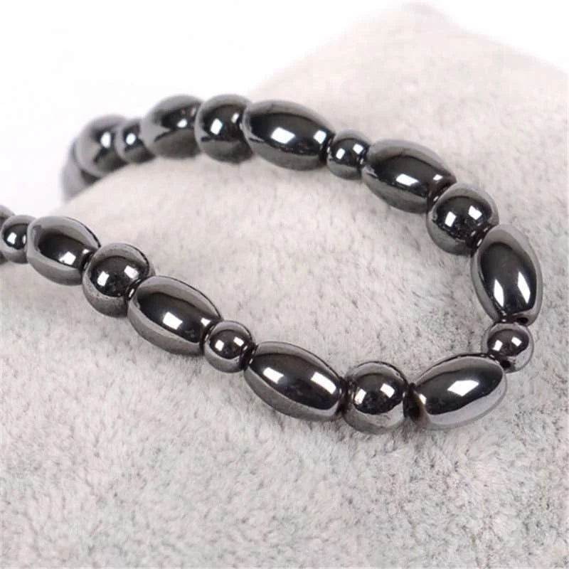 Vintage Hematite Magnetic Anklet for Health Weight Loss