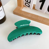 Vintage Green Geometric Acetate Hair Clips Claw for Women Hairpin