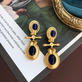 Vintage French Jewelry Geometric Earrings Stud Statement Drop Accessories