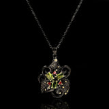 Bohemian Style Zircon Necklace 925 Silver Charm Jewelry