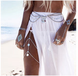 Vintage Boho Ethnic Waist Belly Chain Tribal Summer Beach Indian Dance Belts