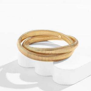 Spiral Shaped Punk Bracelet for Women