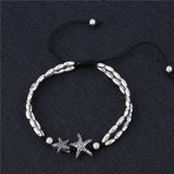 Vintage Retro OM Anklet Bracelet for Women Girls Ankle Leg Silver Chain Charm