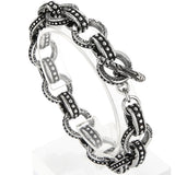 Vintage Stainless Steel Link Chain Men's Bracelet OT Clasp