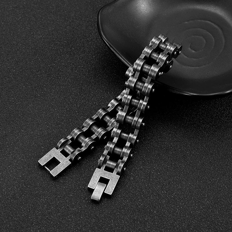 Stainless Steel Motorcycle Chain Biker Bracelet Men