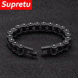 Stainless Steel Motorcycle Chain Biker Bracelet Men