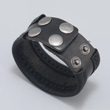 Vintage Leather Bracelet Punk Cuff Wrap Bangle for Men Women