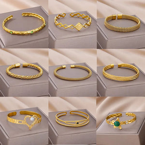 Vintage Braided Stainless Steel Bracelet for Couples