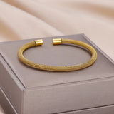 Vintage Braided Stainless Steel Bracelet for Couples