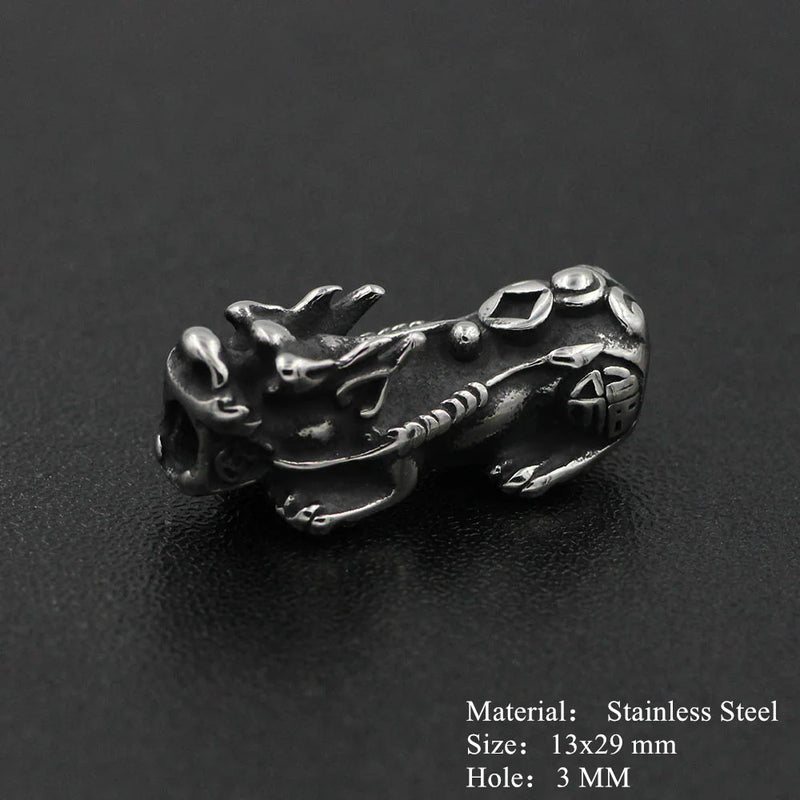 Vintage Fengshui Pixiu Spacer Beads for Men Bracelet DIY Jewelry Making