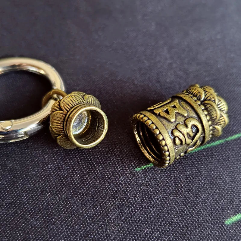 Vintage Bronze DIY Keychain Pendant Mini Tool Key Ring Hanging Ornaments