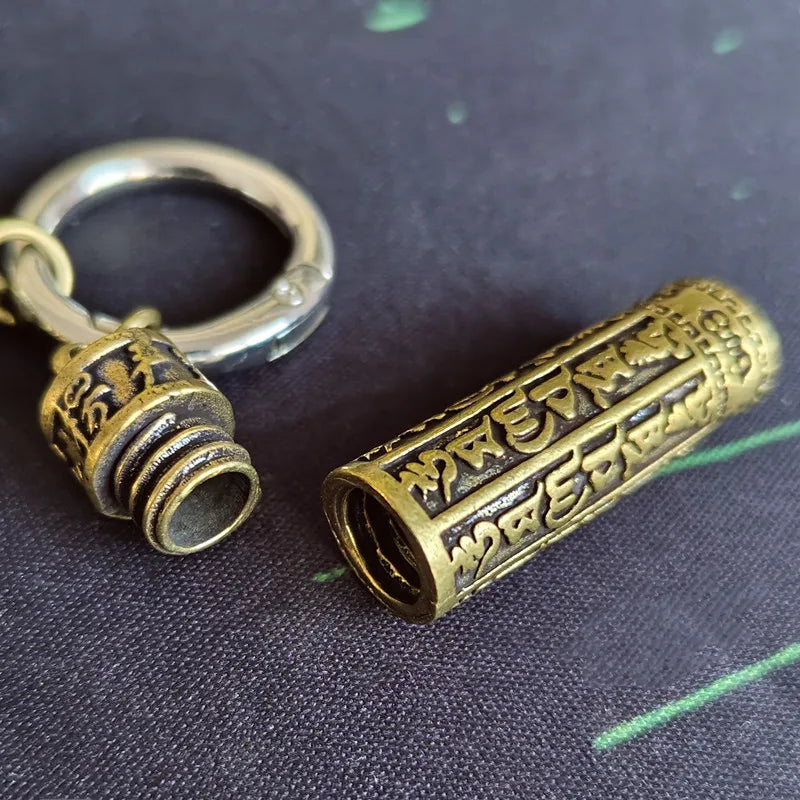 Vintage Bronze DIY Keychain Pendant Mini Tool Key Ring Hanging Ornaments