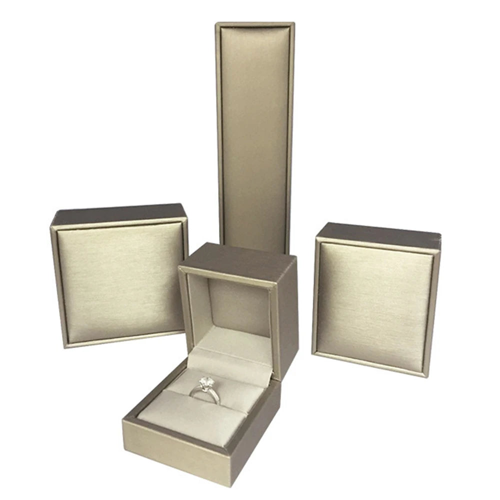 Vintage Leather Ring Box Wedding Supplies