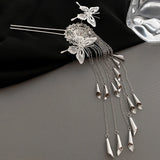 Vintage Butterfly Flower Hairpins with Tassel - Wedding Headwear