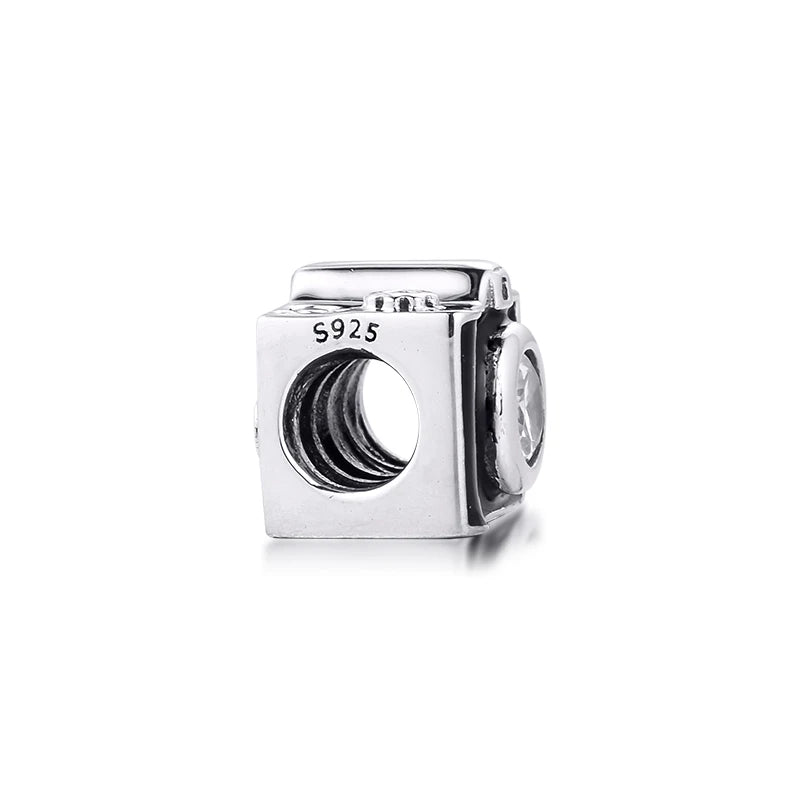 Vintage Camera Charms 925 Sterling Silver Beads