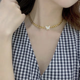 Vintage Carved Coin Thick Chain Necklace Stainless Steel Necklace