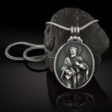 Vintage Catholic Pendant Men's Religious Necklace