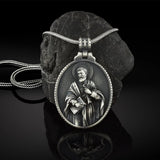 Vintage Catholic Pendant Men's Religious Necklace
