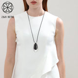 Vintage Celebrity Collar Chain Geometric Necklace Women's Pendants Jewelry