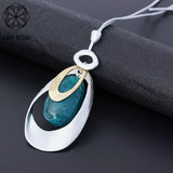 Vintage Celebrity Gothic Resin Bead Necklace for Women