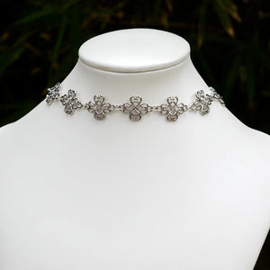 Vintage Celtics Knot Choker Necklace Pixie Elf Clavicle Necklace