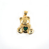 Vintage Bear Pendant Heart DIY Clavicle Chain Couple Jewelry