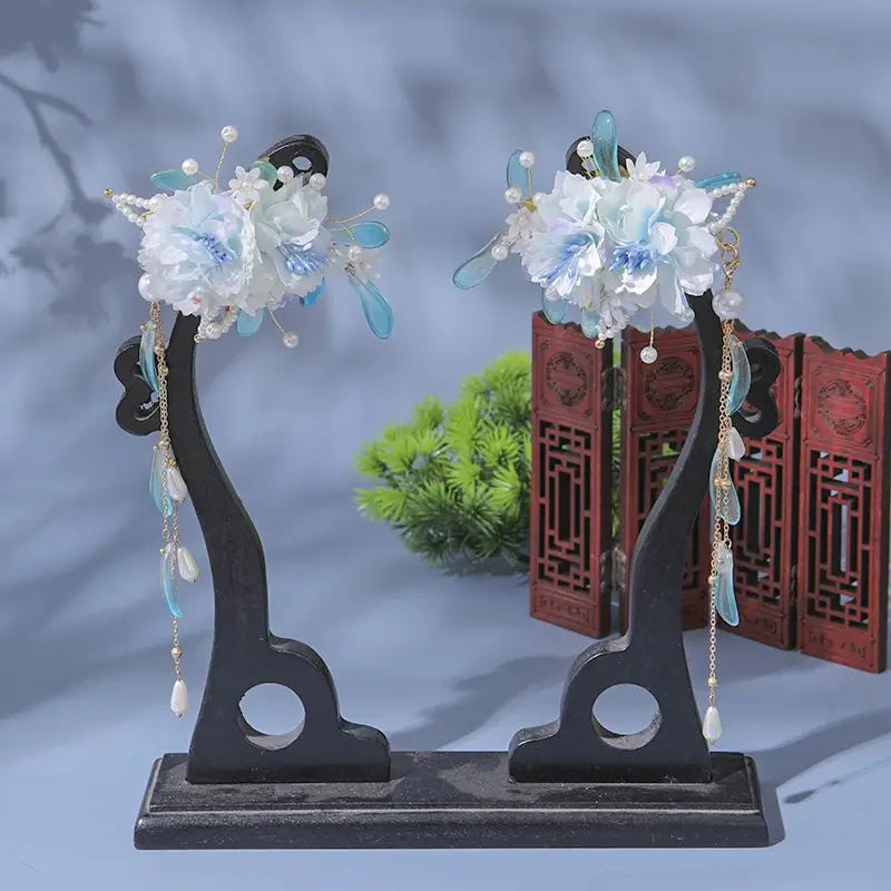 Vintage Chinese Flower Hair Accessories Hanfu Hairpin