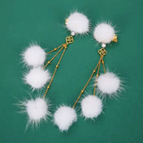 Vintage Chinese Hair Accessories Pompon Hanfu Hairpin