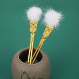 Vintage Chinese Hair Accessories Pompon Hanfu Hairpin
