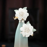 Vintage Chinese Hair Clips for Girls Flower Hairpin Head Jewelry